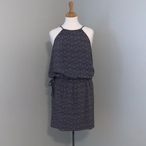 Halter navy/beige sundress.